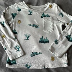Kyte BABY Long Sleeve Shirt - White and Green